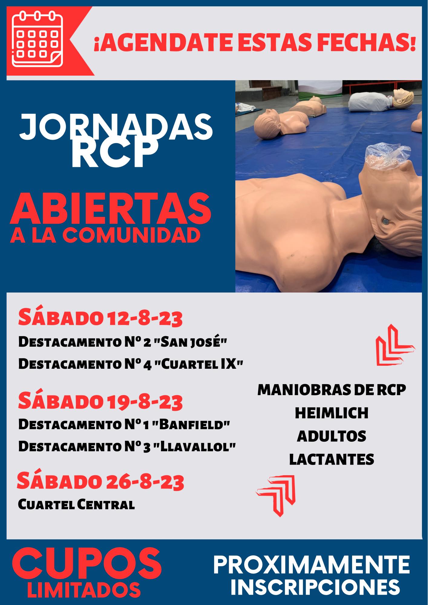 Cursos de Reanimación Cardiopulmonar en Bomberos de Lomas de Zamora