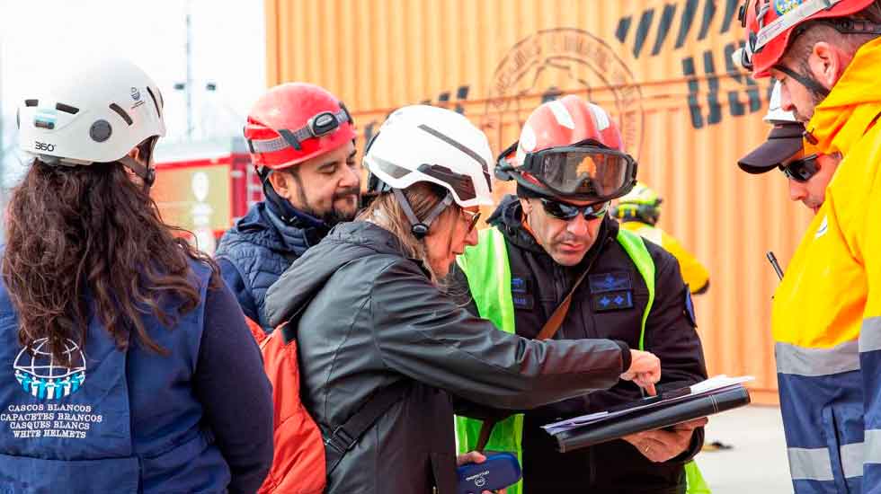 Bomberos fueron evaluados para recibir una acreditación de la ONU
