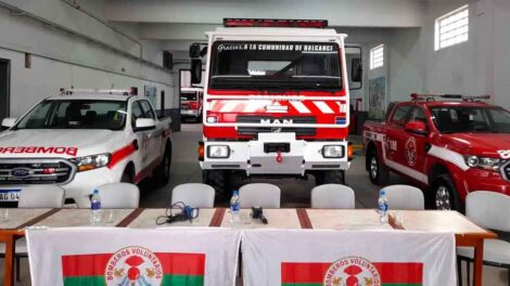 Bomberos de Balcarce presentaron la nueva unidad de incendios forestales