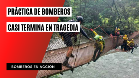Práctica casi termina en tragedia tras colapso de puente