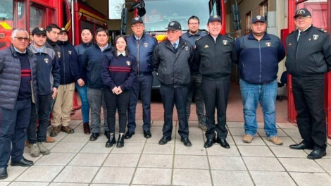 Presidente nacional de Bomberos recorre cuarteles de Los Ríos