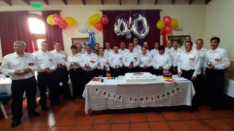 40 años de los bomberos voluntarios de La Dulce