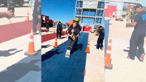 Bomberos de Olavarría participó del Desafío Dar Más