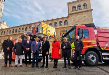 Incorporan dos nuevos camiones a la red provincial de bomberos