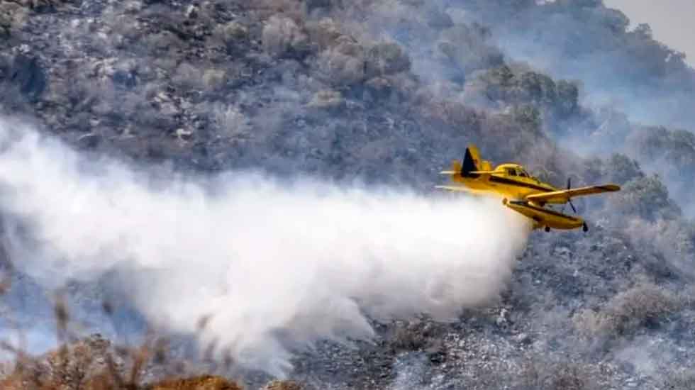 Bomberos contuvieron para apagar las llamas en San Lorenzo