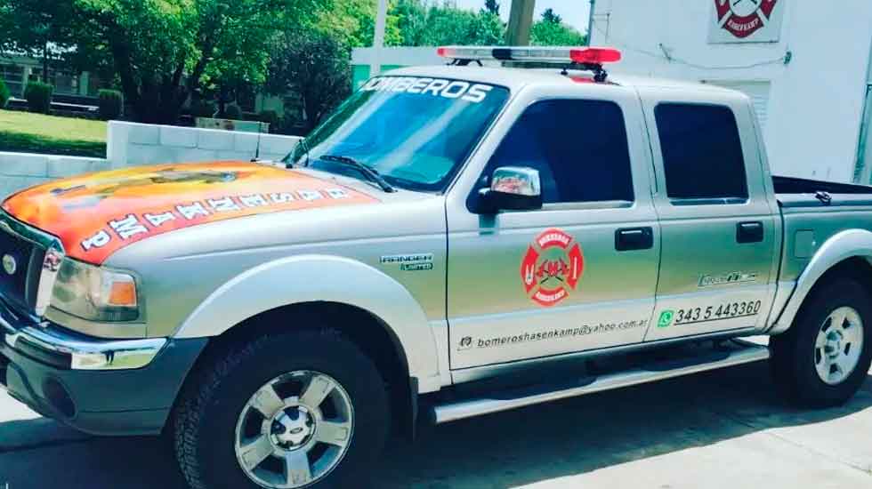 Nuevo vehículo para Bomberos Voluntarios de Hasenkamp