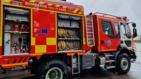 Nuevos vehículos del Parque de Bomberos de León