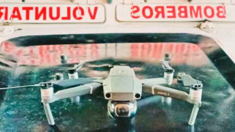 Donan un drone a los bomberos voluntarios de Salto de las Rosas