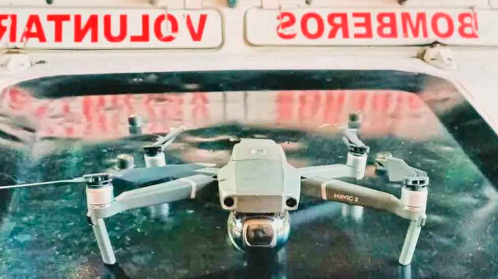 Donan un drone a los bomberos voluntarios de Salto de las Rosas