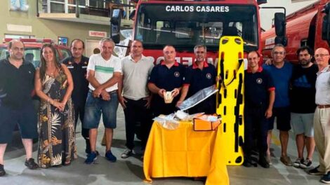 Entregaron insumos a Bomberos Voluntarios de Carlos Casares