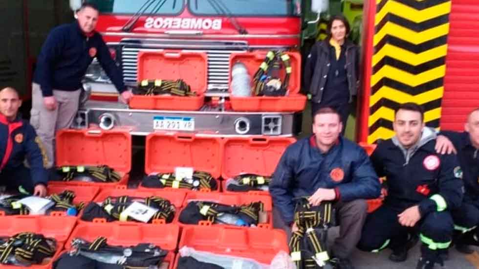 Bomberos adquirió nuevos equipos de protección respiratoria