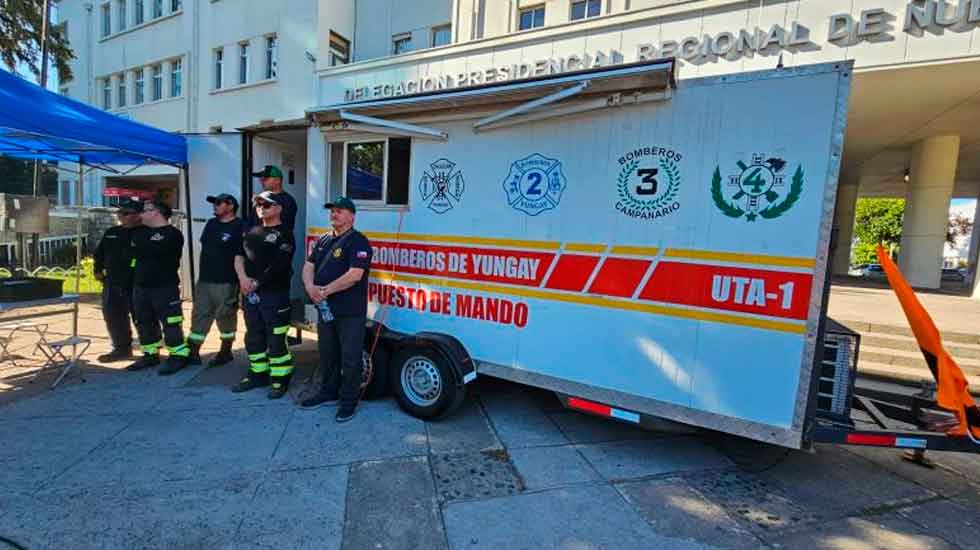 Bomberos de Ñuble recibió 3 nuevos puestos de comando