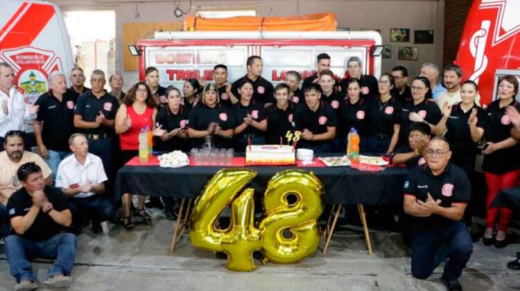 Los Bomberos Voluntarios de Trelew festejaron su 48º aniversario