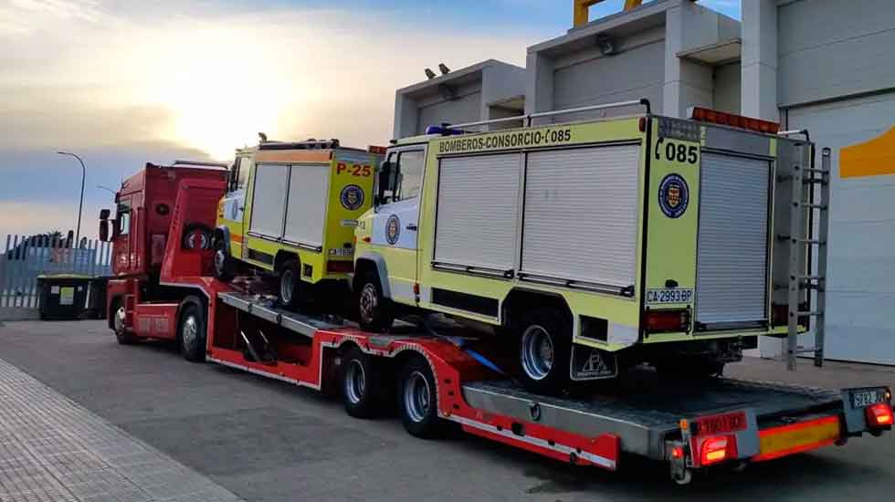 El Consorcio de Bomberos envía a Paraguay una donación de vehículos