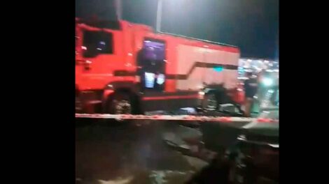 Carro bomba chocó con dos vehículos particulares en Santiago