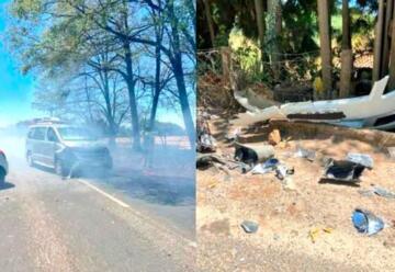 Bomberas sufren atropello mientras combatían incendio forestal