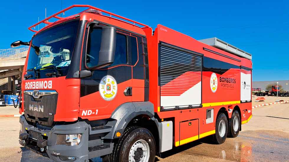 La “Nodriza” a punto de ser embarcada con rumbo a Ecuador