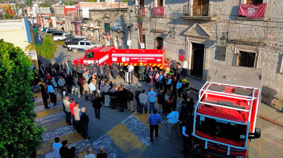 El cuerpo de Bomberos de Tarímbaro con nuevos vehículos 