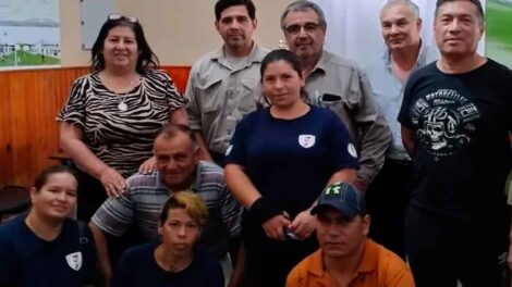 Bomberos Voluntarios de Villa Guillermina con equipamiento
