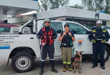 Binomio Canino de bomberos voluntarios encontró a Benjamín Gutiérrez