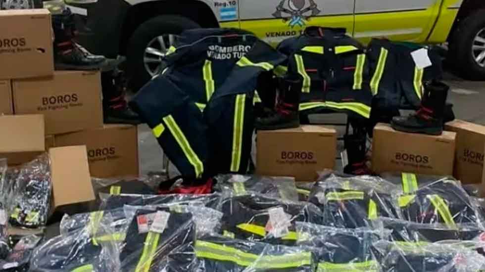 Bomberos de Venado adquirió indumentaria de seguridad