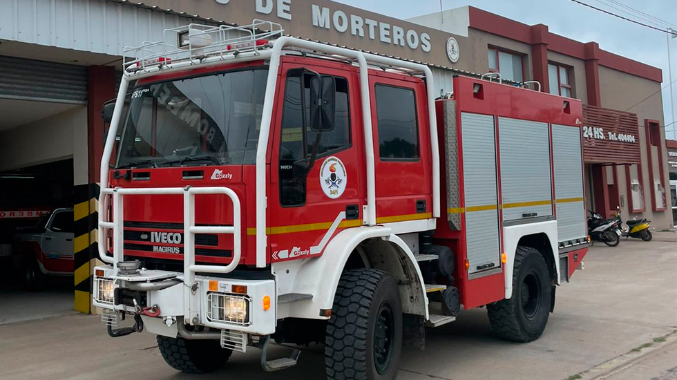 Llegó la nueva unidad para Bomberos Voluntarios de Morteros