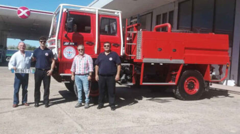 Bomberos de Carabelas ya tiene la nueva unidad forestal