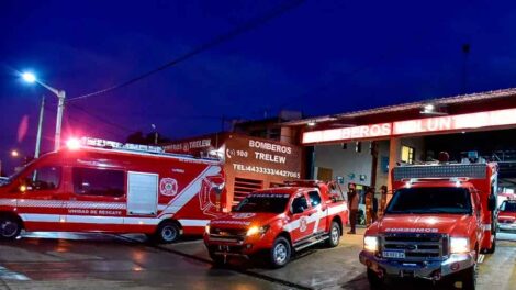 Los Bomberos de Trelew salvaron la vida a un bebe