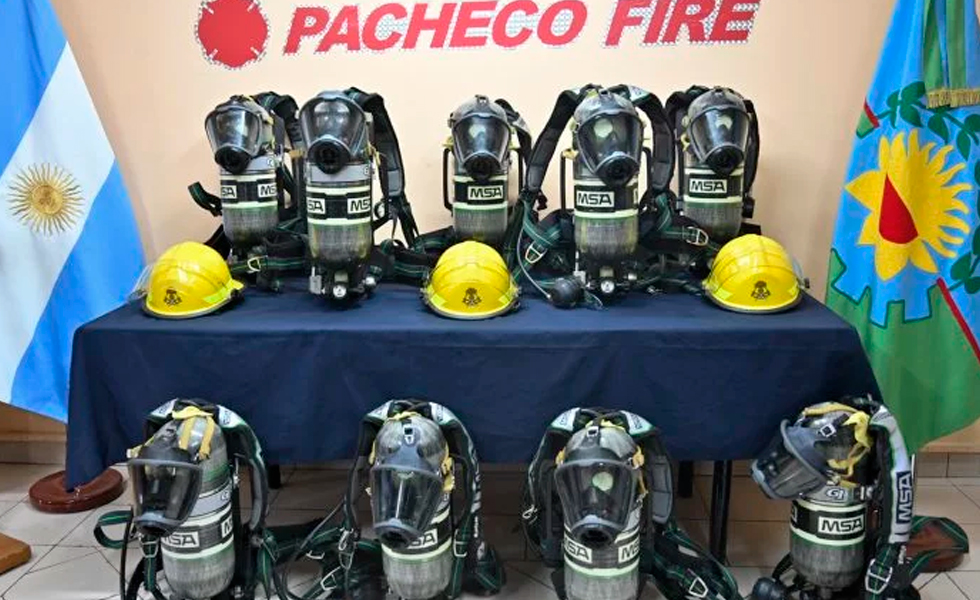 Los bomberos de General Pacheco recibieron nuevo equipamiento