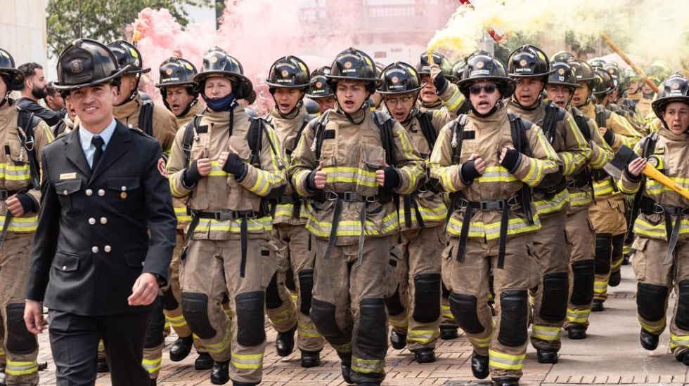 El Cuerpo de Bomberos de Bogotá celebró 129 años de servicio