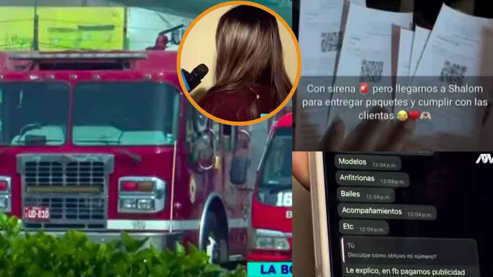 Bombera usaba camión de emergencias como servicio delivery