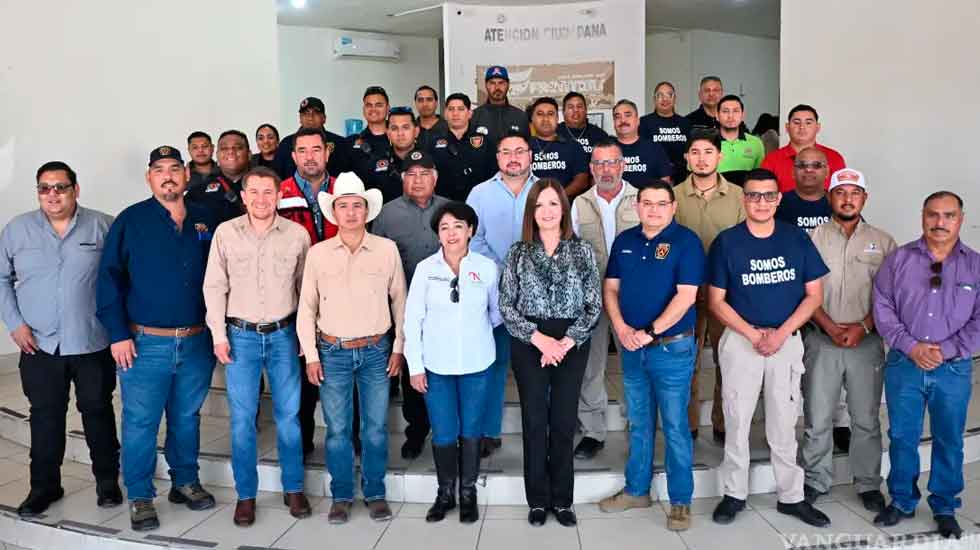 Refuerzan equipamiento a bomberos en la Región Centro de Coahuila