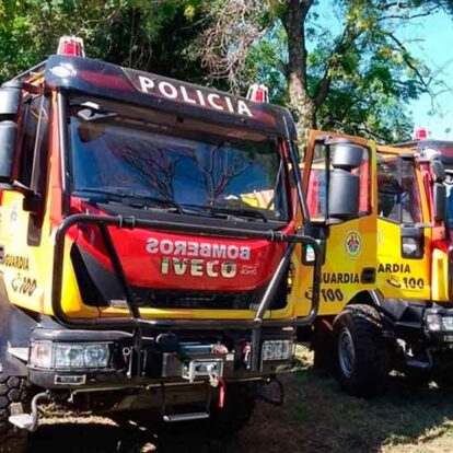 Bomberos de Santo Tomé recibieron dos nuevos camiones autobomba