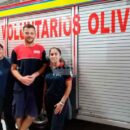 Un bombero de Oliveros le salvó la vida a un bebé que no podía respirar
