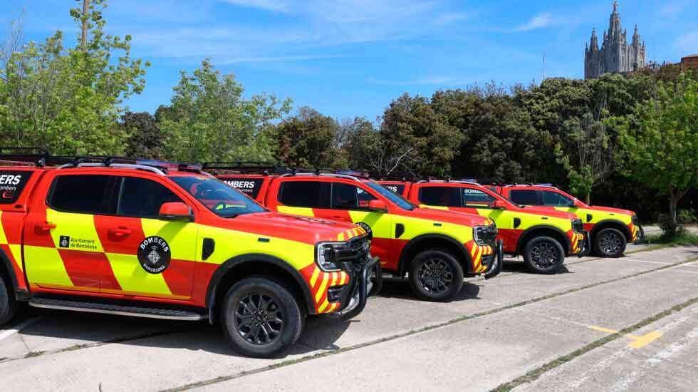 Los Bomberos de Barcelona adquieren nuevos vehículos forestales