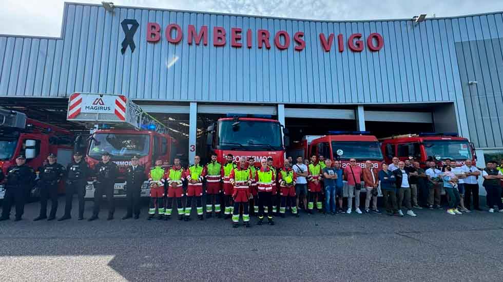 Bomberos recordaron a Sergio Sanlés en el aniversario de su muerte