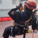 Bomberos de Madryn se especializarón en rescate técnico con cuerdas