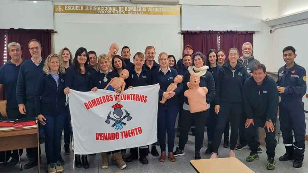 Bomberos de Venado Tuerto capacitan en emergencias al personal municipal