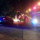 Colisión entre un auto y un camión de bomberos dejó una mujer lesionada