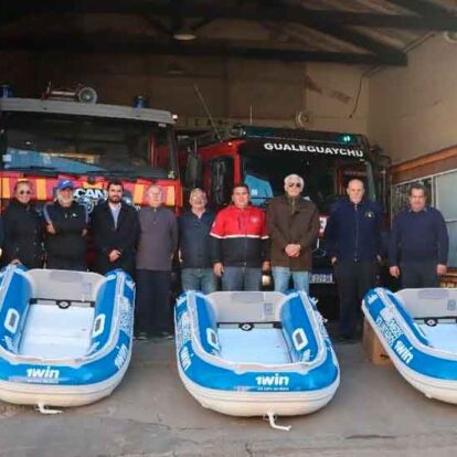 Donación de una nueva embarcación para los Bomberos de Gualeguay
