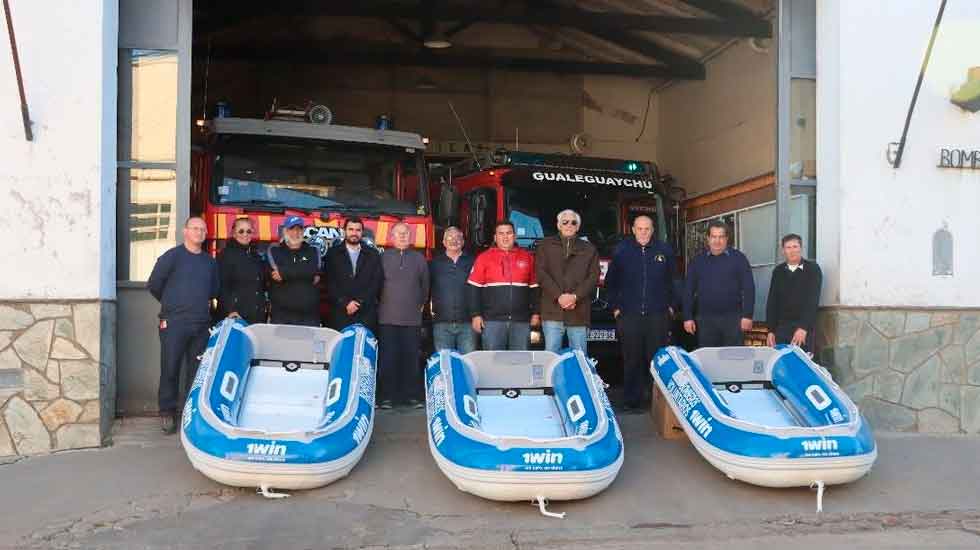 Donación de una nueva embarcación para los Bomberos de Gualeguay