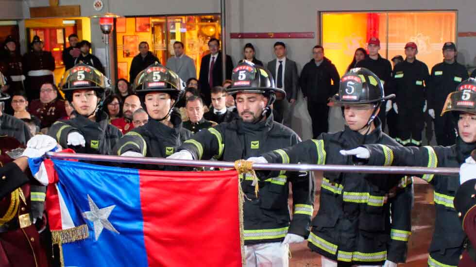 Quinta Compañía de Bomberos de Rancagua celebra 58 años de historia