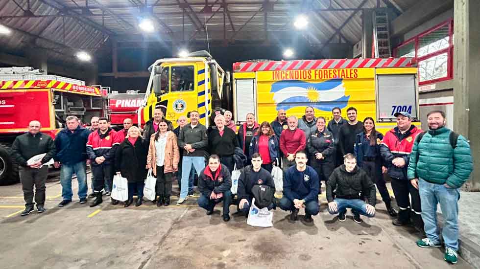 Encuentro regional de Bomberos Voluntarios en Pinamar