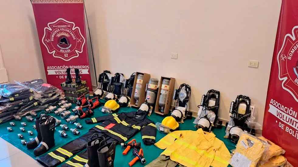 Bomberos invirtió 60 millones de pesos en equipamiento