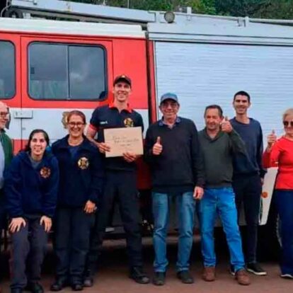 Colonia Alberdi incorporó su primera autobomba para el cuartel de bomberos 