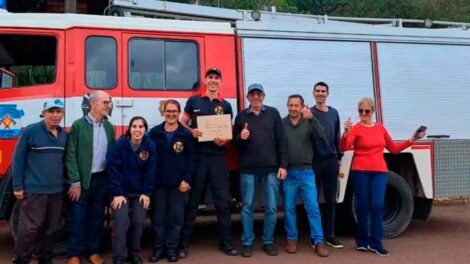 Colonia Alberdi incorporó su primera autobomba para el cuartel de bomberos 
