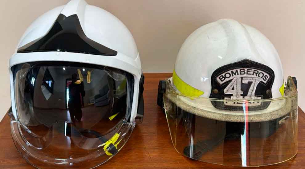 Bomberos Voluntarios de Pilar estrenan nuevo casco de protección