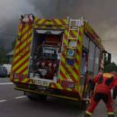 Tres bomberos heridos con quemaduras en un incendio forestal