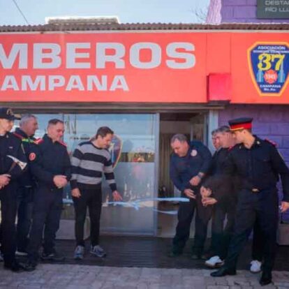 Inauguran destacamento de Bomberos de Campana en Ruta 4