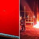 Atacaron a un móvil de bomberos durante un incendio